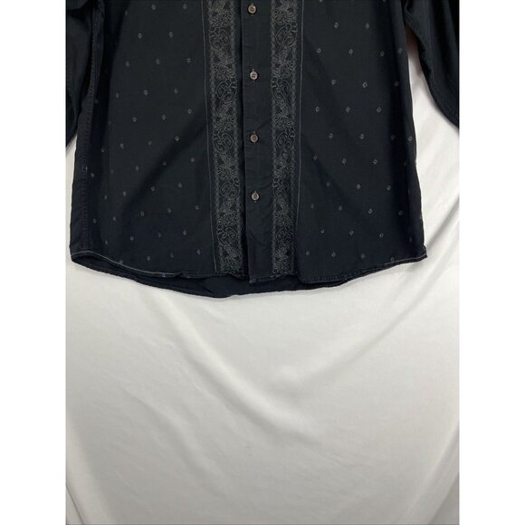 Tommy Bahama Shirt Men’s Size L Cotton-Silk-Blend Western-Style - Picture 6 of 14